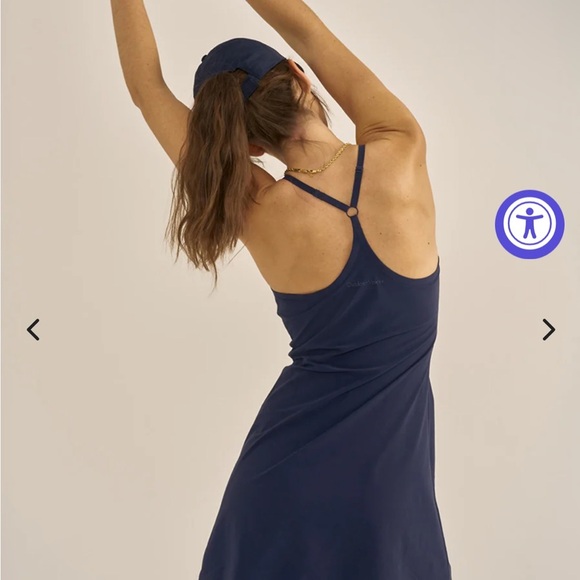Outdoor Voices Navy Blue Athletic Dress Stylish NWOT - Picture 2 of 6